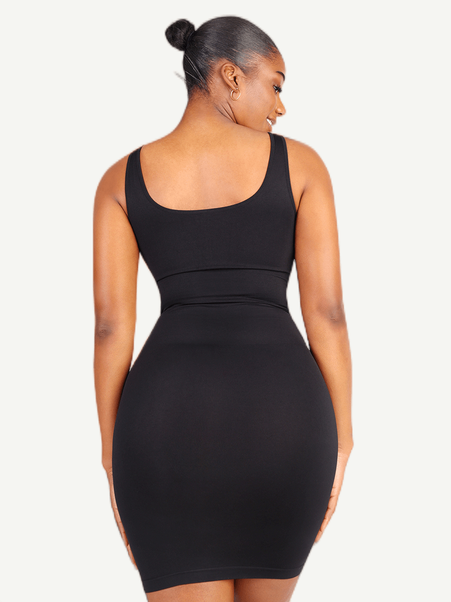 🌿Eco-friendly Square-neck Shaper Snatched Seamless Dress