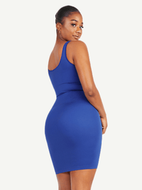 🌿Eco-friendly Square-neck Shaper Snatched Seamless Dress