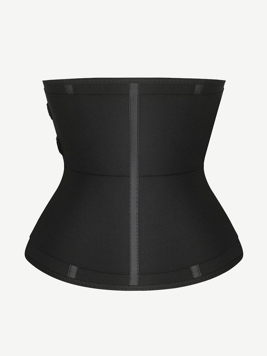 Steel Boned Tummy Control Waist Trainer with Double Belts