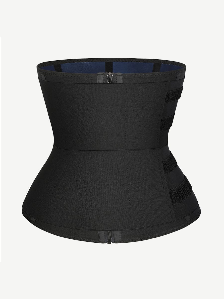 Steel Boned Tummy Control Waist Trainer with Double Belts