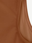 V-Neck Long Sleeve Thong Waist Control Bodysuit