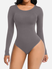 Seamless Bodysuit Long Sleeve Slim Corset Shapewear Bodysuit
