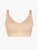 Seamless Breast Support Back Fat Reduction Inner Bra With Removable cups