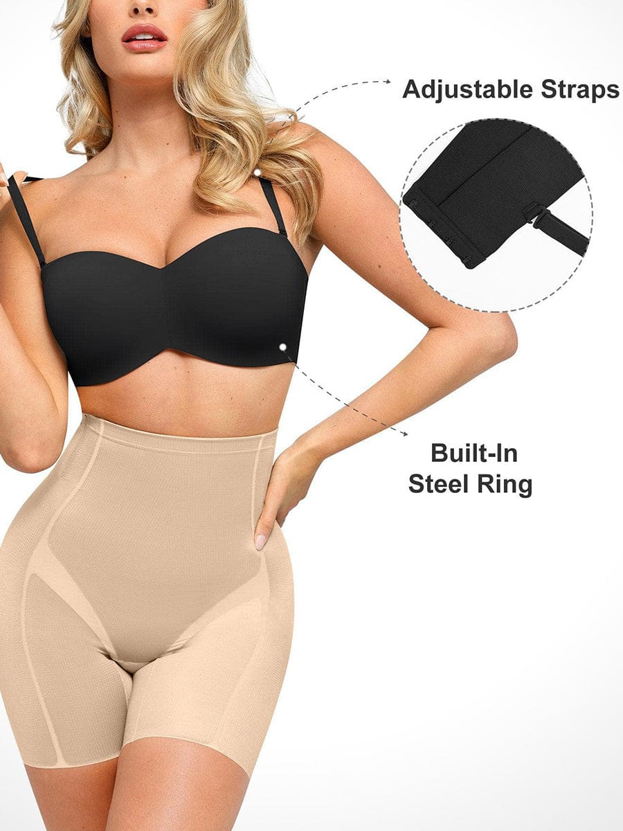 Push-Up Shape Bra Built-in Steel Ring with Removable Straps