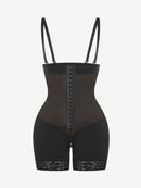 Sexy Lace Firm Compression Latex Buttocks Lifting Shapewear
