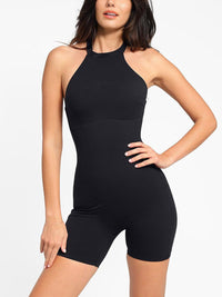 One Piece Waist And Abdomen Shaping Shapewear Romper Halter