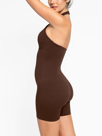 One Piece Waist And Abdomen Shaping Shapewear Romper Halter