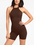One Piece Waist And Abdomen Shaping Shapewear Romper Halter