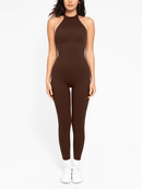 One Piece Halter Thigh Slimming Shapewear Jumpsuits