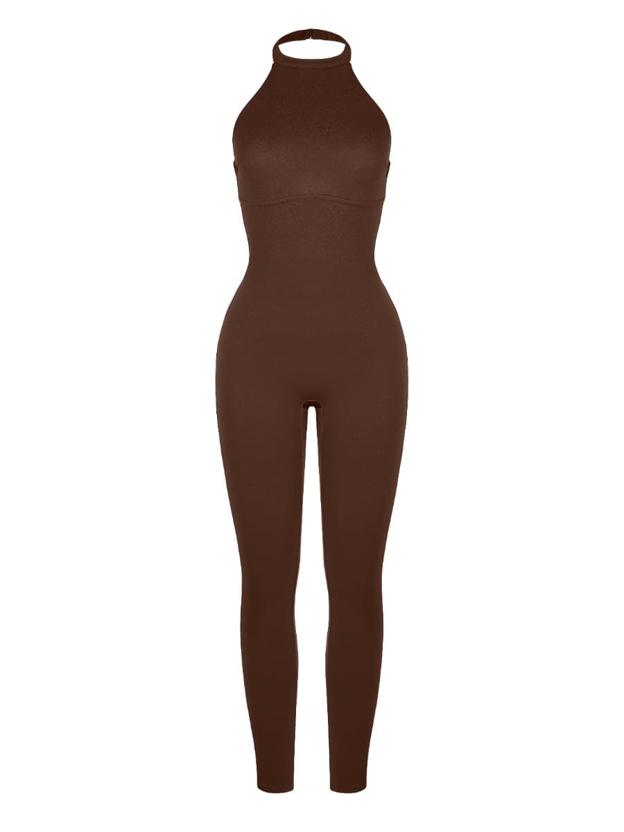 One Piece Halter Thigh Slimming Shapewear Jumpsuits