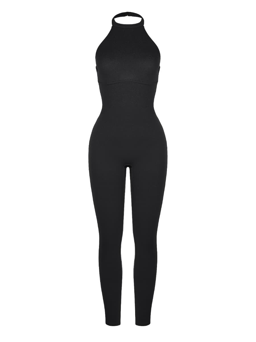 One Piece Halter Thigh Slimming Shapewear Jumpsuits