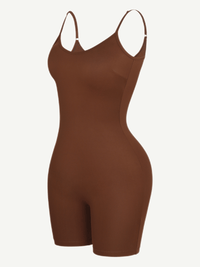 Mid-Thigh Fitness & Shaping Breathable Romper