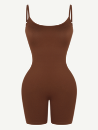 Mid-Thigh Fitness & Shaping Breathable Romper