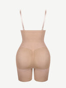 Strengthen Black High Waisted Shapewear With Bra Clips Tight Fit