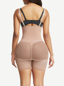 Strengthen Black High Waisted Shapewear With Bra Clips Tight Fit