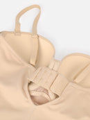 One-Piece Underwire Strap Removable Waist And Abdomen Shaping Thong Bodysuit