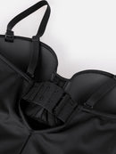 One-Piece Underwire Strap Removable Waist And Abdomen Shaping Thong Bodysuit