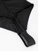 One-Piece Underwire Strap Removable Waist And Abdomen Shaping Thong Bodysuit