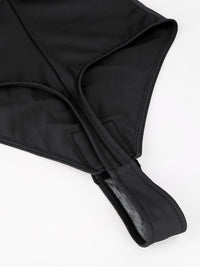 One-Piece Underwire Strap Removable Waist And Abdomen Shaping Thong Bodysuit