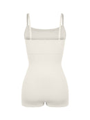 Seamless Waist and Abdomen Shaping Shapewear Bodysuit with Adjustable Straps