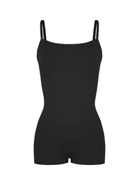Seamless Waist and Abdomen Shaping Shapewear Bodysuit with Adjustable Straps