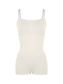 Seamless Waist and Abdomen Shaping Shapewear Bodysuit with Adjustable Straps