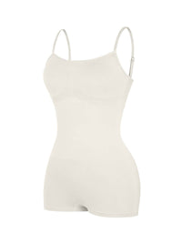 Seamless Waist and Abdomen Shaping Shapewear Bodysuit with Adjustable Straps