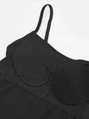 Seamless Waist and Abdomen Shaping Shapewear Bodysuit with Adjustable Straps