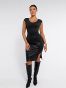 Seamless Deep V Waist and Abdomen Shaping Thong Bodysuit