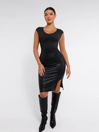 Seamless Deep V Waist and Abdomen Shaping Thong Bodysuit