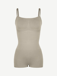 Seamless Waist and Abdomen Shaping Shapewear Bodysuit with Adjustable Straps