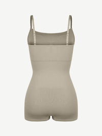 Seamless Waist and Abdomen Shaping Shapewear Bodysuit with Adjustable Straps