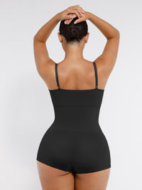 Seamless Waist and Abdomen Shaping Shapewear Bodysuit with Adjustable Straps