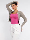 Seamless Waist and Abdomen Shaping Shapewear Bodysuit with Adjustable Straps