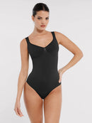 Seamless Diamond Neck Bust Support Waist Control Panty Bodysuit
