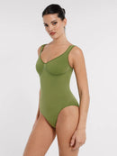 Seamless Diamond Neck Bust Support Waist Control Panty Bodysuit