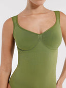 Seamless Diamond Neck Bust Support Waist Control Panty Bodysuit