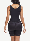 Post Surgery Compression Tummy Control Full Body Shaper With Hook-and-Eye Zipper Closure