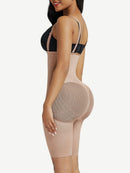 Black Seamless Body Shapers Mesh Strap Plus Size Slim Waist