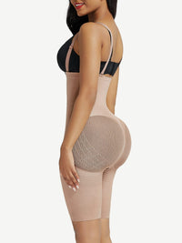 Black Seamless Body Shapers Mesh Strap Plus Size Slim Waist