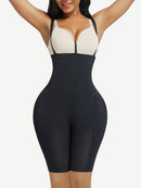 Black Seamless Body Shapers Mesh Strap Plus Size Slim Waist