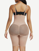 Black Seamless Body Shapers Mesh Strap Plus Size Slim Waist
