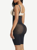 Black Seamless Body Shapers Mesh Strap Plus Size Slim Waist