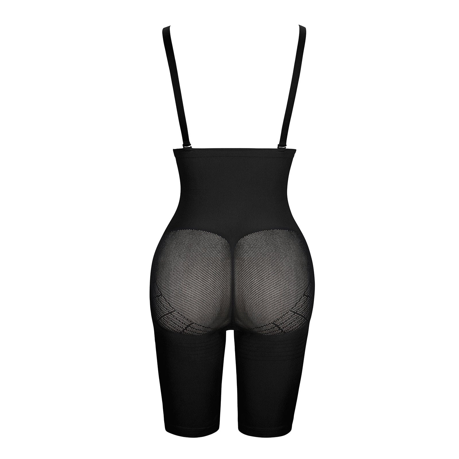 Black Seamless Body Shapers Mesh Strap Plus Size Slim Waist