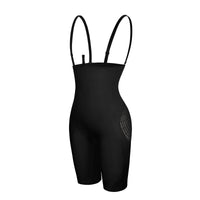Black Seamless Body Shapers Mesh Strap Plus Size Slim Waist
