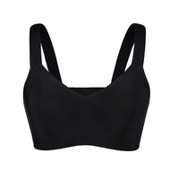 Black Seamless Shapewear Bra Removable Pads Tight Fitting