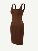 🌿Eco-friendly Square-neck Shaper Snatched Seamless Dress