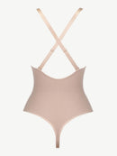Curve Creator Breathable Sexy Adjustable Strap Solid Color Full Body Shaper Shaperwear