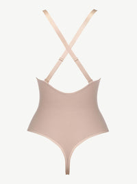 Curve Creator Breathable Sexy Adjustable Strap Solid Color Full Body Shaper Shaperwear