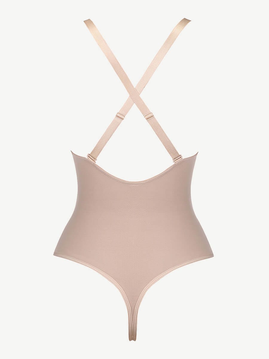 Curve Creator Breathable Sexy Adjustable Strap Solid Color Full Body Shaper Shaperwear